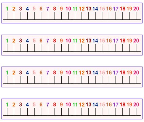 Number Line To 20 Printable